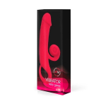 Малиновый вибратор-кролик 20см Bior Toys Erowoman-Eroman EE-10287