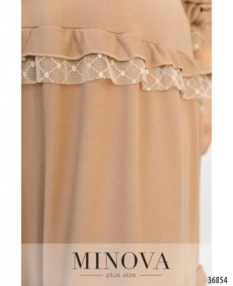 Платье 3130-В-бежевый Minova