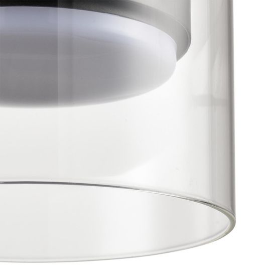 8232/1Y COMFI LN25 193 черный/прозрачный, металл/стекло Подвес LED GX70 1*10W 220V NATALINA