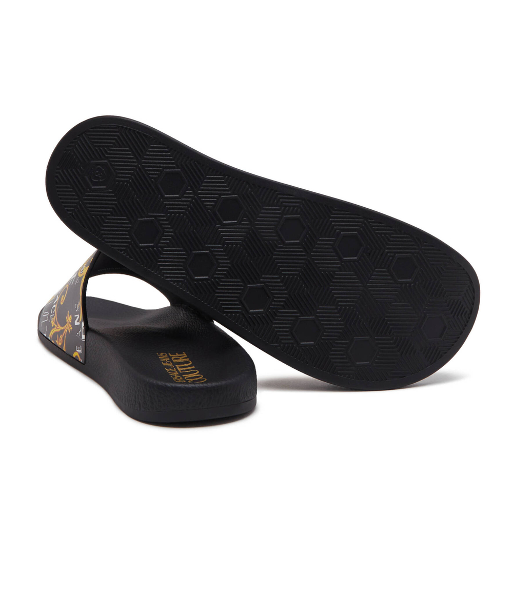 Шлепанцы Versace Jeans Couture - черный(76YA3SQ4ZS631)