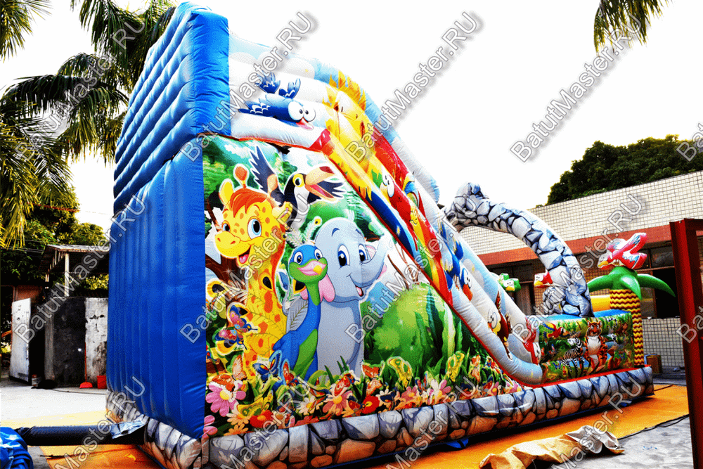 Коммерческий надувной батут "Солнечный остров" 7.5*5*5 м