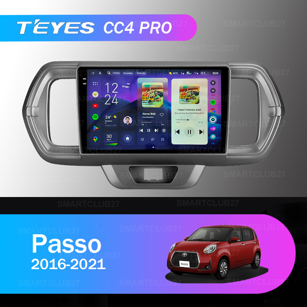 Teyes CC4 Pro 9" для Toyota Passo 2016-2021 (прав)