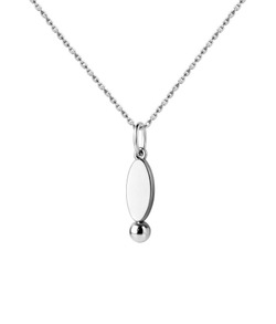 Подвес из серебра со вставками из выращенного бриллианта