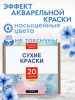 Набор сухих красок 20 цветов «Silver»