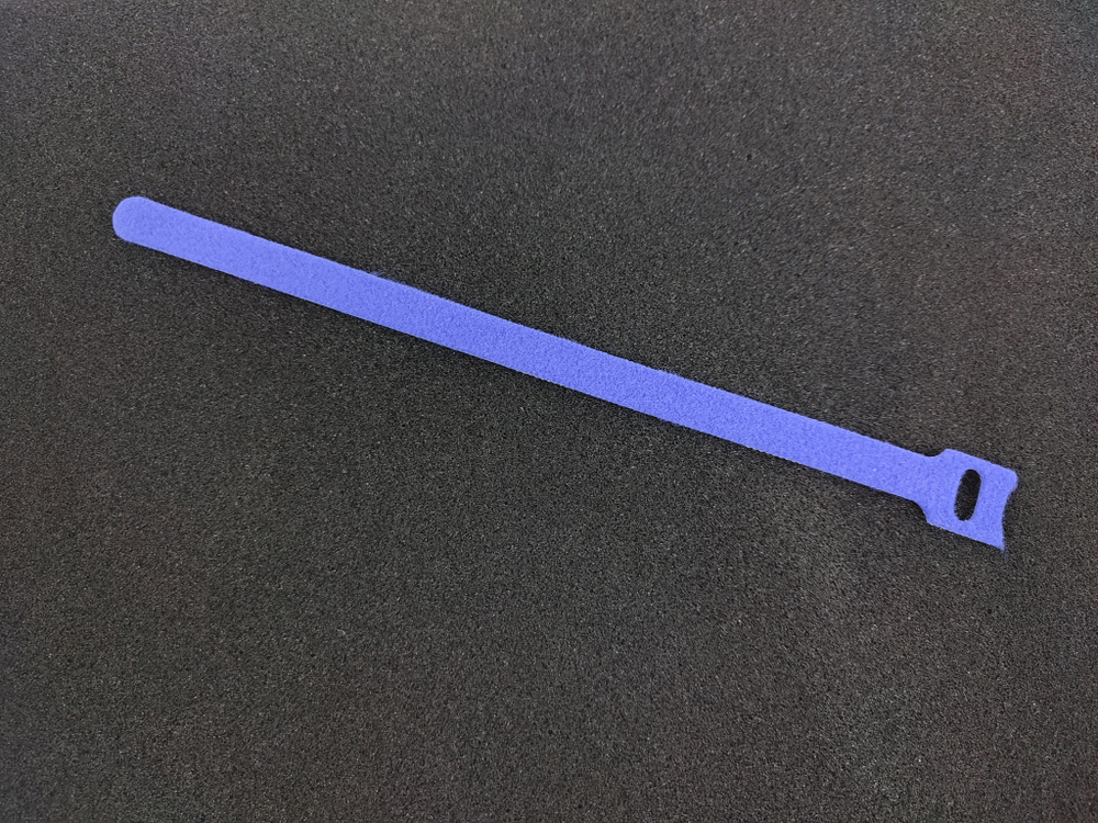 Стяжка для кабеля, липучка PL25 синяя
