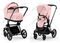 Детская коляска Cybex Priam IV 2 в 1 Peach Pink шасси Matt Black
