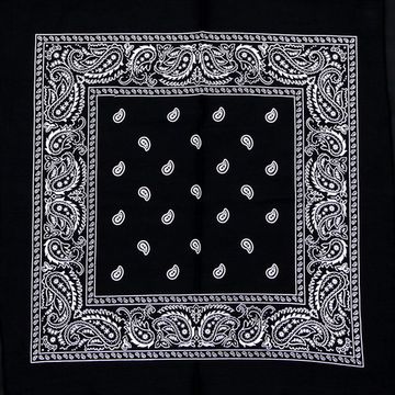 Бандана чёрная с белыми капельками (019)