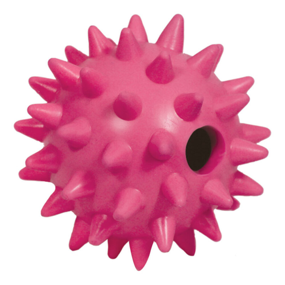 Игрушка "Мяч игольчатый" (цельнолитая резина, разные цвета) - для собак (Triol BW326, BW327)