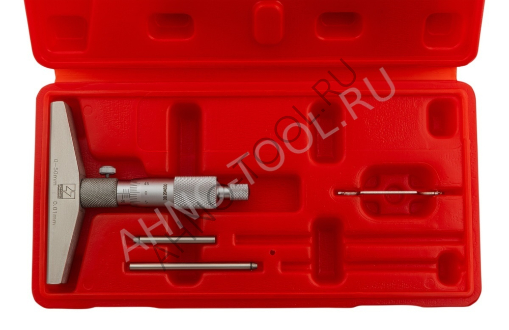 Глубиномер микрометрический ГМ- 50-0.01 ГОСРЕЕСТР 90410-23 ТОЧИНТЕХ