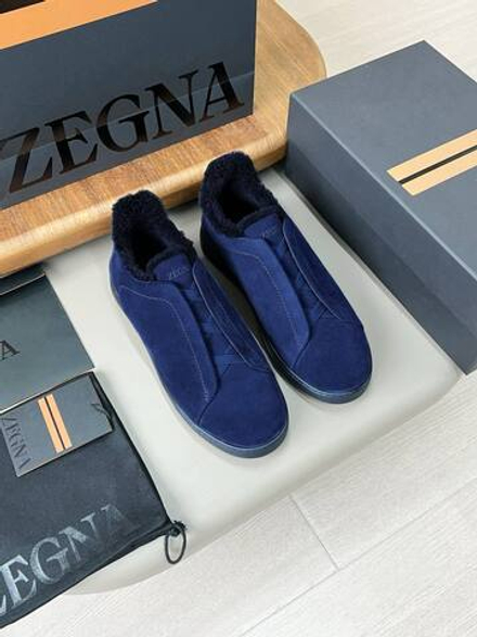 Замшевые слипоны Zegna