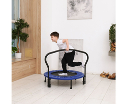Батут с поручнем DFC JUMPFIT 36'' синий