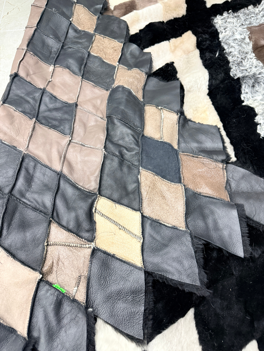 Покрывало меховое ковер из шкуры овчины