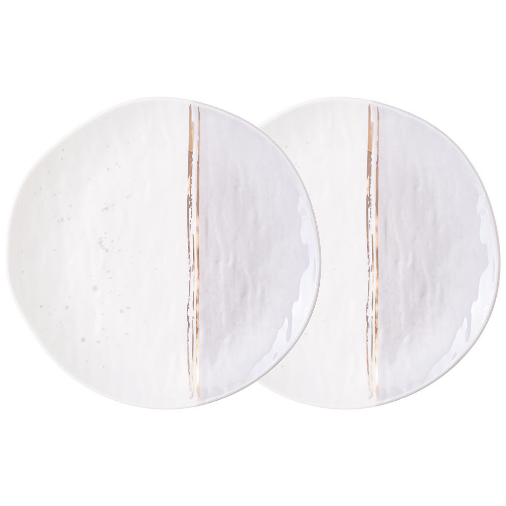 НАБОР ТАРЕЛОК ЗАКУСОЧНЫХ LEFARD "GREY" 2 ШТ. 20,5 СМ (КОР=24НАБ.)