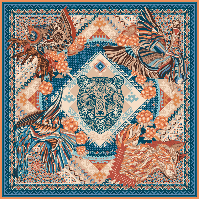 Новинка! Платок, посвященный достоянию Республики Коми