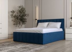 Кровать Лана (М) 1,6 (Синий Софт), ДСВ-Мебель, г. Пенза