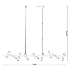 Светильник на штанге iLedex TELESCOPE 2688-140 BR