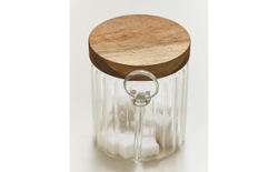 Zara Home сахарница из боросиликатного стекла, цвет прозрачный, 10.9 см