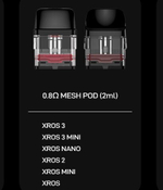 Картриджи Vaporesso XROS УПАКОВКА (в упак. 4 шт.)