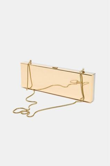 ZARA МЕТАЛЛИЧЕСКИЙ ЖЕСТКИЙ КЛАТЧ, РАЗНОЦВЕТНЫЙ