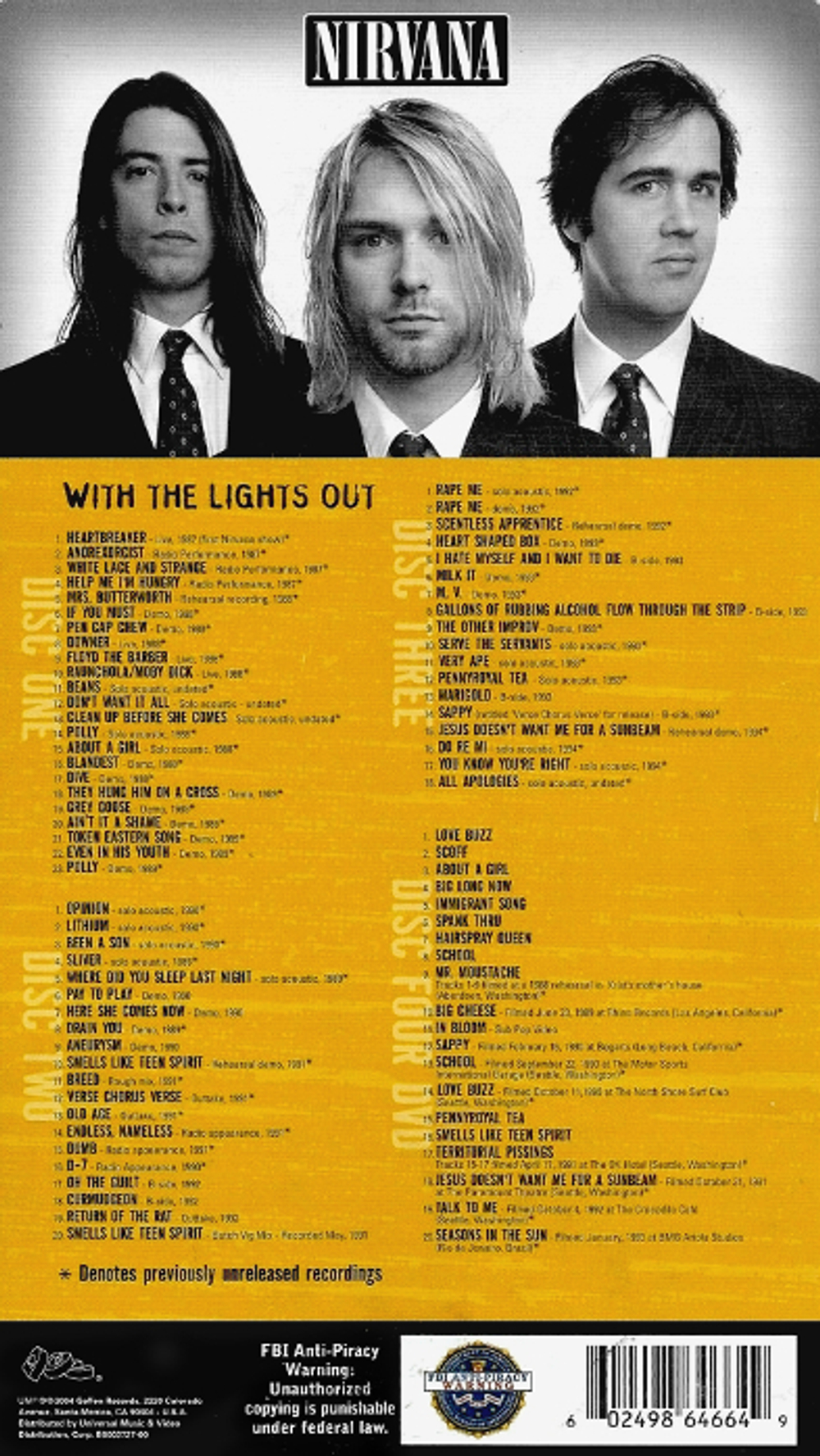 Расширенное издание With The Lights Out — Nirvana купить в  интернет-магазине Collectomania.ru