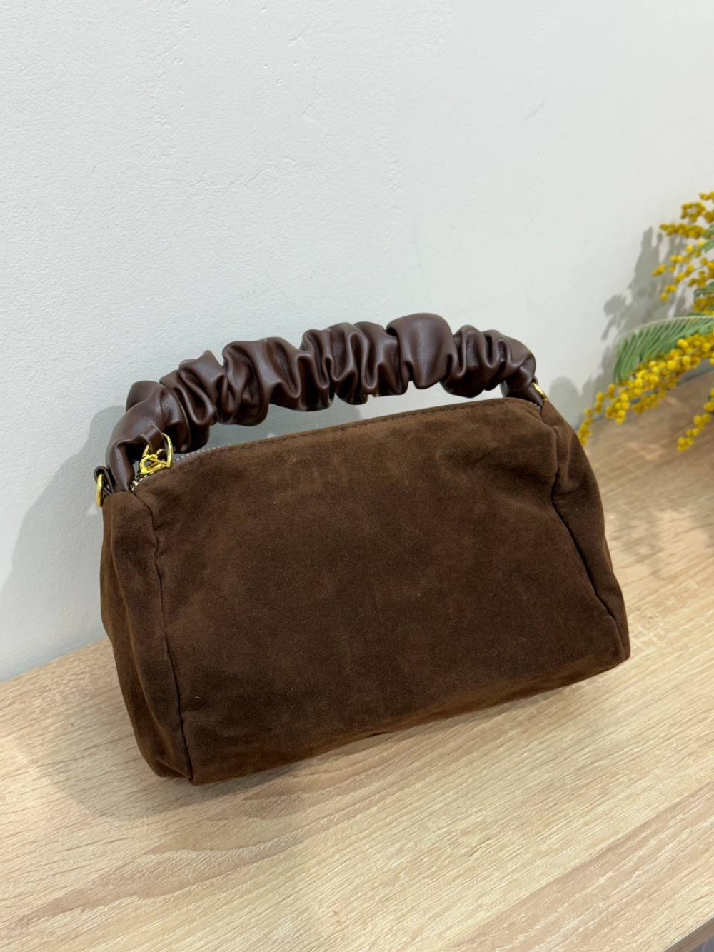 Сумка их эко замши