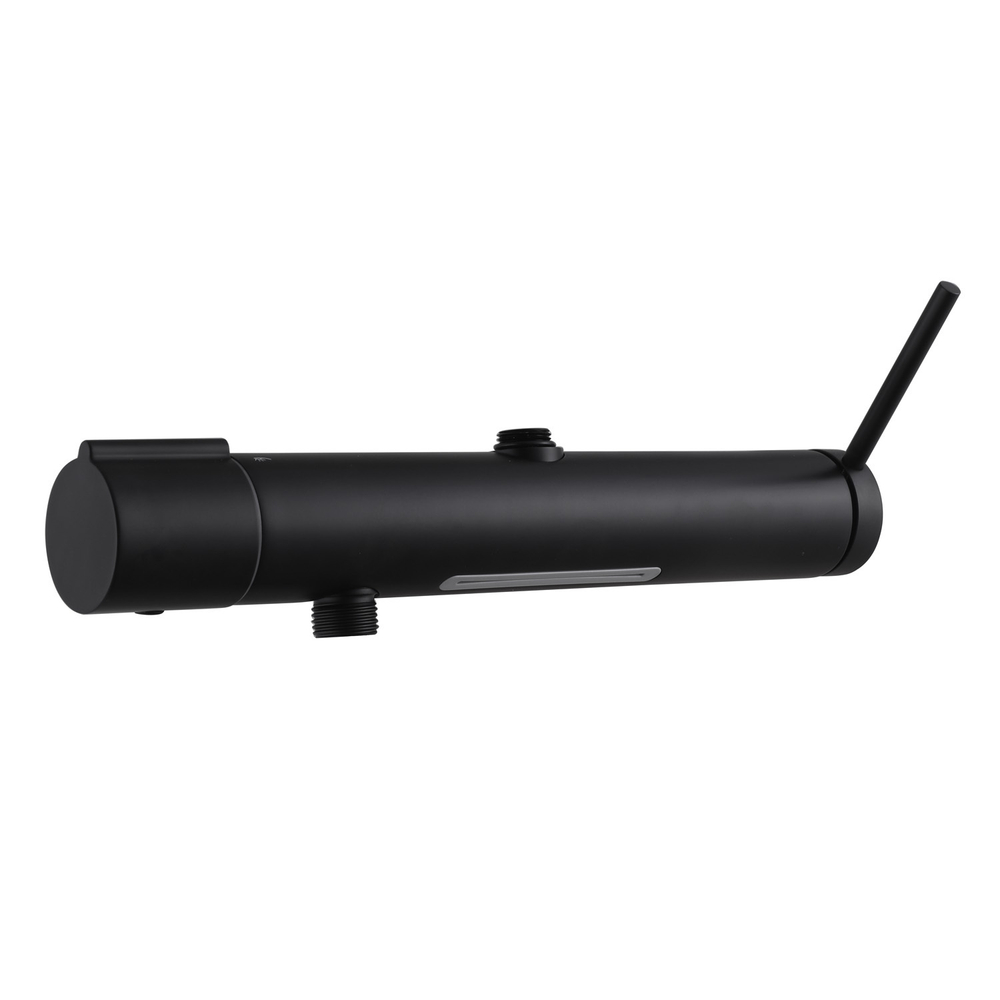 Душевая стойка ABBER Emotion AF8816B с изливом, черная матовая