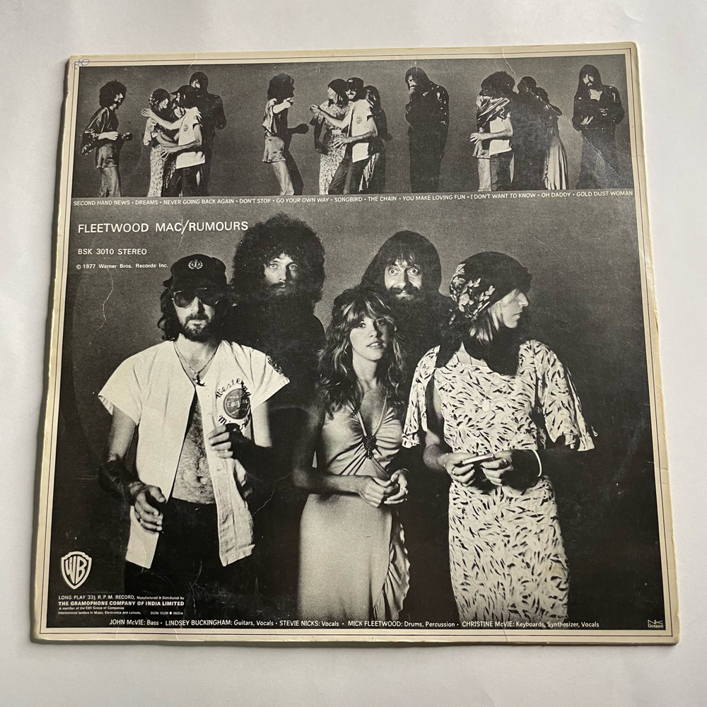Винтажная виниловая пластинка LP Fleetwood Mac Rumours (Индия 1977)