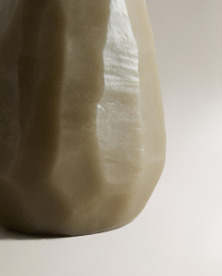 Декоративная свеча Zara Home, 16х9х9 см, зелёный, 6366/065