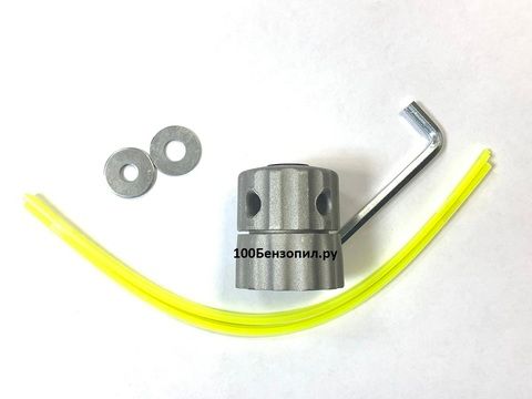 Головка/ катушка для триммера с ребрами М10х1,25 (алюминиевая, 4 уса) PROFI