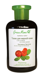 Green Mama Формула тайги Тоник для лица Брусника и чистотел, для жирной кожи, 200мл