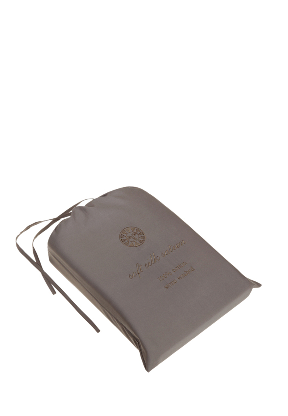 Постельное белье 2 спальное евро Luxberrt Soft Silk Sateen умбра