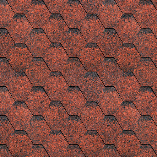 Гибкая черепица  ТехноНиколь SHINGLAS Соната красный 3м2 (Однослойная)