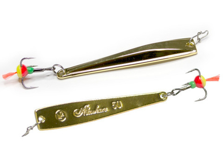 Блесна вертикальная ECOPRO Alaskan, 70мм, 11гр, золото (G)