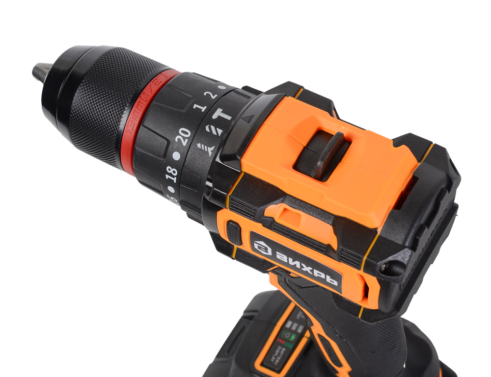 Дрель-шуруповерт аккумуляторная Вихрь ДА-20Л-2К/ЛБ (для ледобура, бесщеточный двигатель)