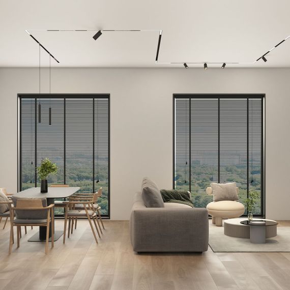 Трековый светодиодный светильник Denkirs Simple Linear DK8214-BK