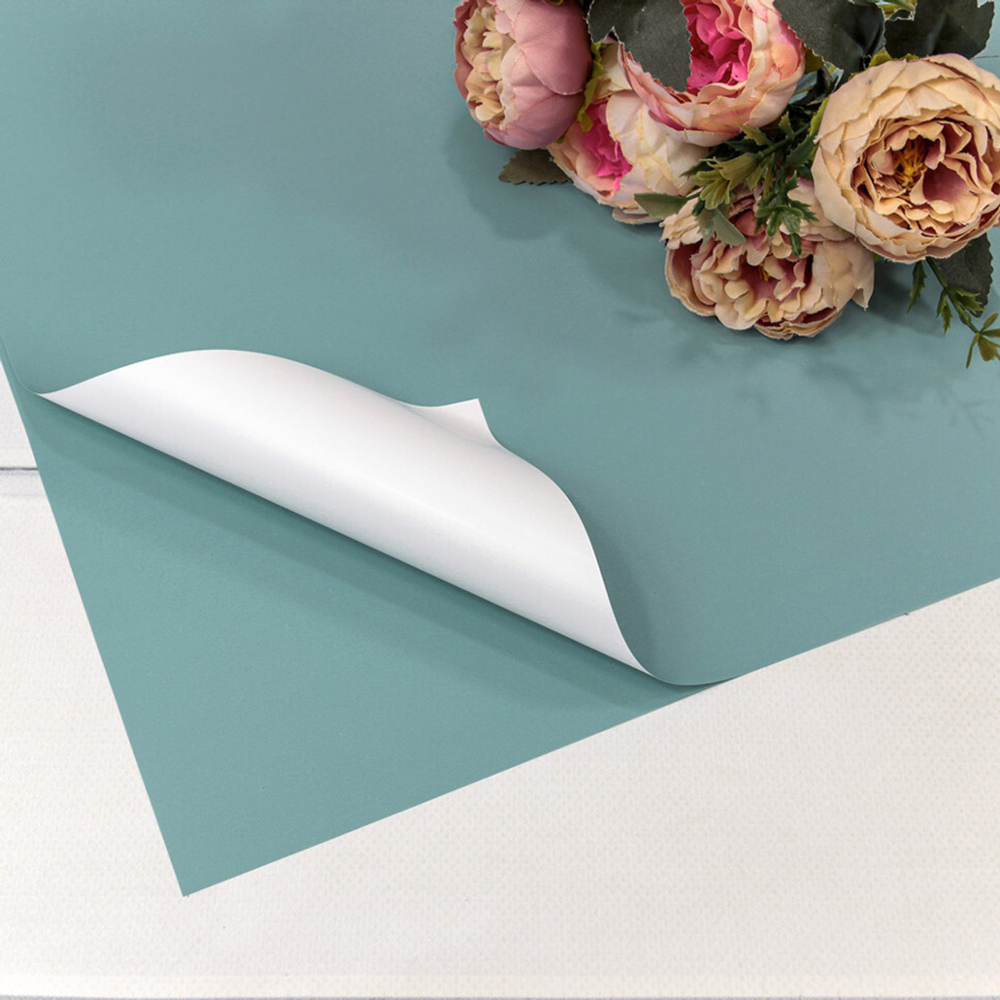 Пленка В листах 20 шт 60 х 60 см двухсторонняя (Белый, Голубой)