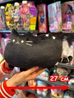 Мягкая игрушка Пушин Кот Кэт плюшевый котик черный 27 см