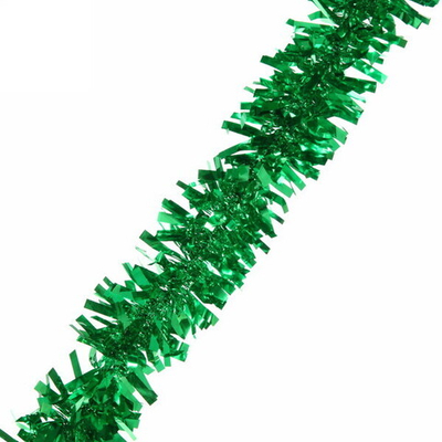 Мишура 2м 7см «Золотые блики», Зеленый