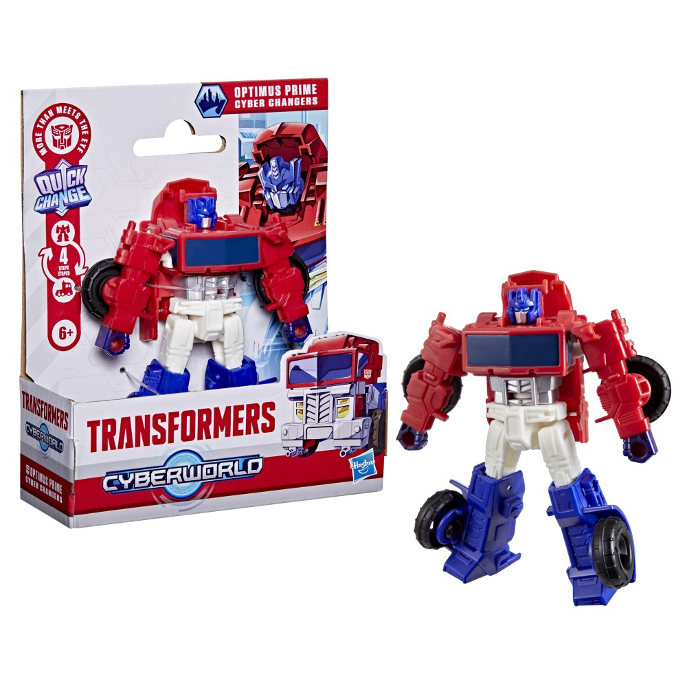 Hasbro Transformers CYBERWORLD - Фигурка Оптимус Прайм 10 см Cyber Changers G1040