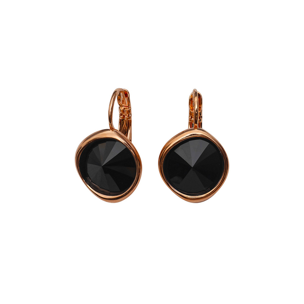 Серьги Fiore Luna Jet A1902.4 BW/RG