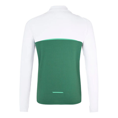 Мужское теннисное поло Castore Active Colorblock 1/4 Zip Long Sleeve Men - Green