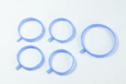 Прокладка коллектора ВАЗ 2170 (впускной) комплект, с электрон. педалью, синий силикон (ПТП64)