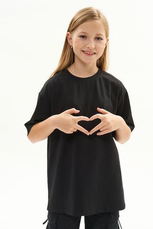Детская футболка OVERSIZE черный