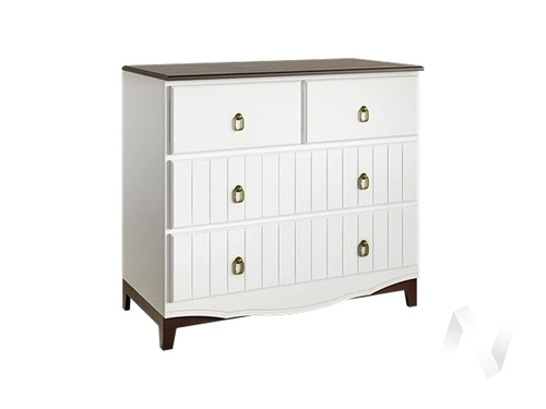 Комод Вояж (белый/белое дерево)