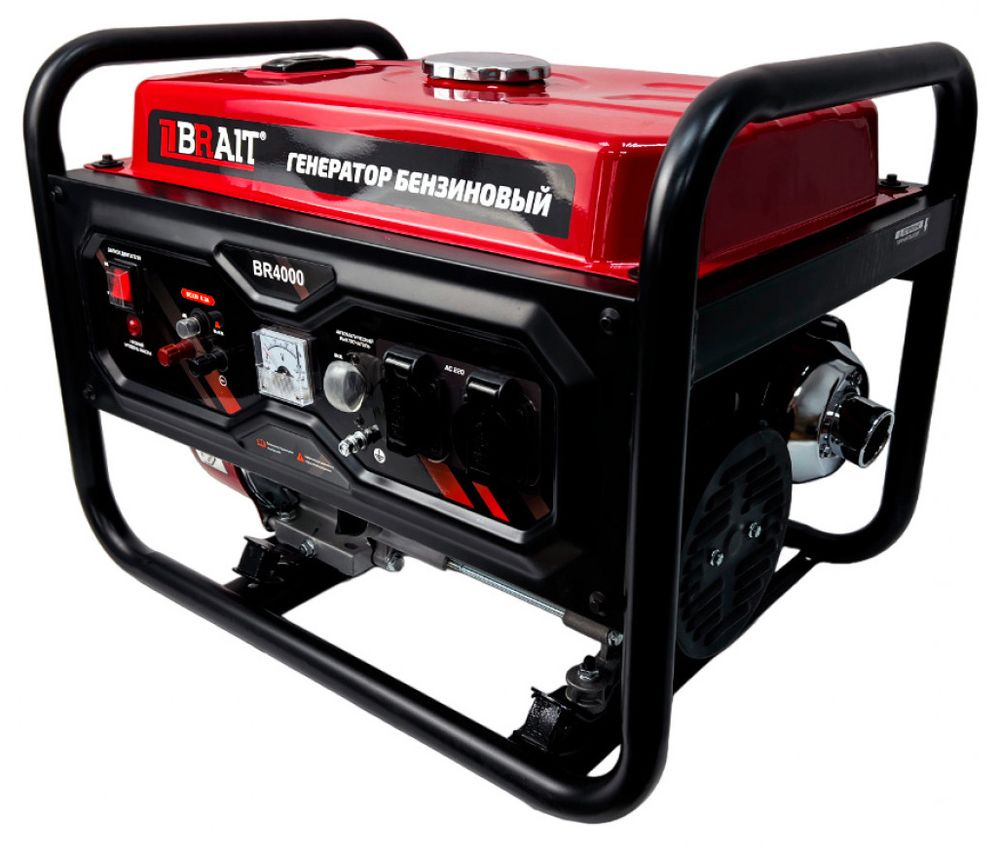 Генератор бензиновый BR4000 (3,2/3,5кВт, мощность 7 л.с., бак 19л)