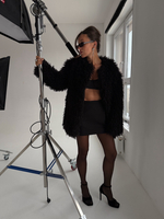 Эко-шуба LAMB | Черный