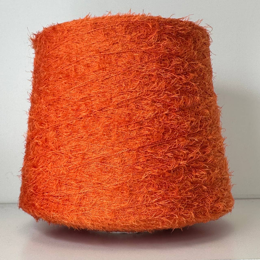 DREAMER - Luxury Selection by Ri.Go; 50% меринос, 50% шёлк; 700м/100гр; Травка; col. 80201, цвет: оранжевый