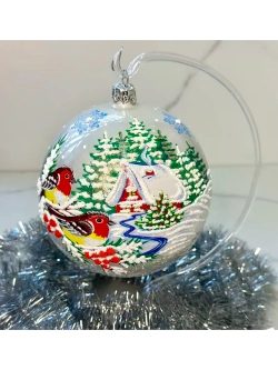 Елочный шар Домик 115 мм