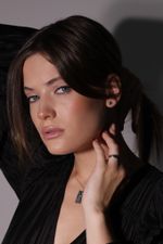 Серьги Crystal Square с раухтопазом