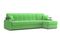 Диван угловой с оттоманкой Денвер 1,8 - Velutto 31 зеленый/ коричневая накладка